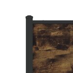 vidaXL Cadre de lit en métal sans matelas chêne fumé 120x190 cm