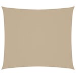 vidaXL Voile de parasol tissu oxford rectangulaire 2 5x3 m beige