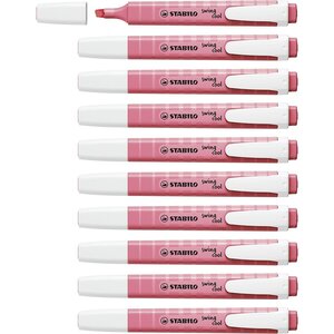 Surligneur swing cool Pastel Edition rose x 10 STABILO