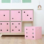 Boîte de rangement DICE rose 4