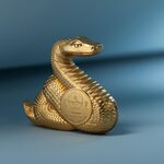 Pièce de monnaie en Argent 1000 Togrog g 31.1 (1 oz) Millésime 2025 Shaped Lunar Year NIMBLE SNAKE