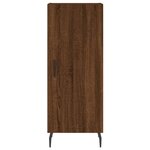 vidaXL Buffet haut Chêne marron 34 5x34x180 cm Bois d'ingénierie