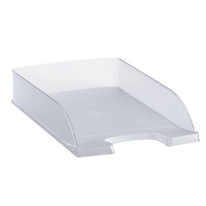 Corbeille à courrier standard leitz transparente - lot de 5 - translucide