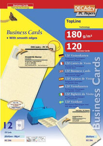 Pack 12X10 Cartes 'Bl' Parch. Cham Cr
