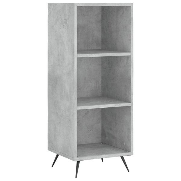 vidaXL Armoire à étagères gris béton 34 5x32 5x90 cm bois d'ingénierie