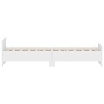 vidaXL Cadre de lit blanc 75x190 cm petit simple bois d'ingénierie