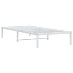 vidaXL Cadre de lit métal blanc 90x190 cm