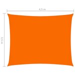 vidaXL Voile de parasol Tissu Oxford rectangulaire 3 5x4 5 m Orange