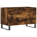 vidaXL Armoire à disques chêne fumé 74 5x38x48 cm bois d'ingénierie