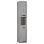 vidaXL Meubles de salle de bain 5 Pièces Sonoma gris Bois d'ingénierie