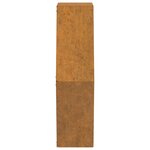 vidaXL Jardinières murales 2 Pièces Rouillé Acier corten 46x10x40 cm