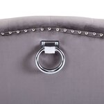 vidaXL Chaise à manger Gris Velours