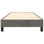 vidaXL Cadre de lit Gris foncé 80x200 cm Velours