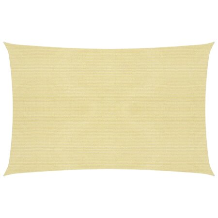 vidaXL Voile d'ombrage 160 g/m² Beige 3 5x5 m PEHD