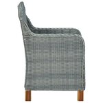 vidaXL Chaises de jardin avec coussins lot de 2 Résine tressée