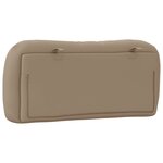 vidaXL Coussin de tête de lit cappuccino 80 cm similicuir