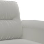 vidaXL Ensemble de canapés 3 Pièces coussins gris clair tissu microfibre
