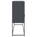 vidaXL Buffet anthracite 100 5x39x107 cm acier laminé à froid