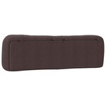vidaXL Coussin de tête de lit marron foncé 180 cm tissu