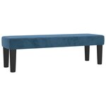 vidaXL Sommier à lattes de lit et matelas Bleu foncé 180x200cm Velours