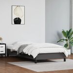 vidaXL Cadre de lit Gris 100x200 cm Similicuir