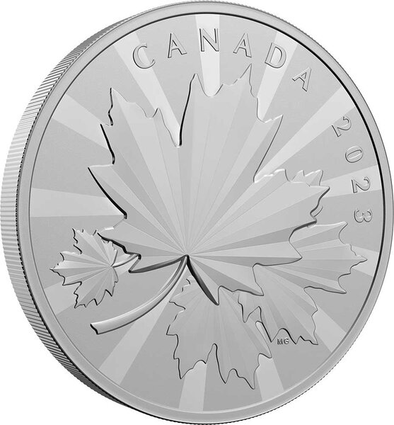 Pièce de monnaie en Argent 250 Dollars g 1000 (1 Kg) Millésime 2023 MULTIFACETED MAPLES