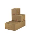 (lot  20 caisses) caisse carton palettisable a - norme ect - longueur de 300 à 600 mm 600 x 400 x 250 mm