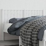 vidaXL Tête de lit métal blanc 140 cm