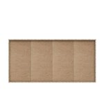 Buffet bas - Blanc et béton gris clair - 4 portes + 4 tiroirs - PILVI - L 162,3 x P 34,2 x H 88,1 cm