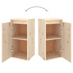 vidaXL Armoire murale 30x30x60 cm Bois de pin massif