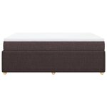 vidaXL Sommier à lattes de lit avec matelas Marron foncé 140x190 cm