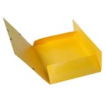 Chemise À Élastiques 3 Rabats Maxi Capacity Carte Lustrée Pelliculée 425gm2 Iderama A4 - Jaune - X 25 - Exacompta