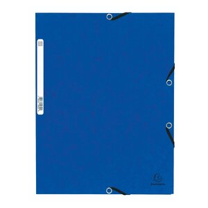 Chemise À Élastique 3 Rabats Carte Lustrée 355gm2 - A4 - Couleurs Assorties - Exacompta