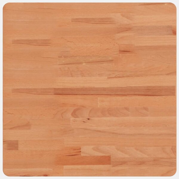 vidaXL Dessus de table 50x50x2 5 cm carré bois massif de hêtre