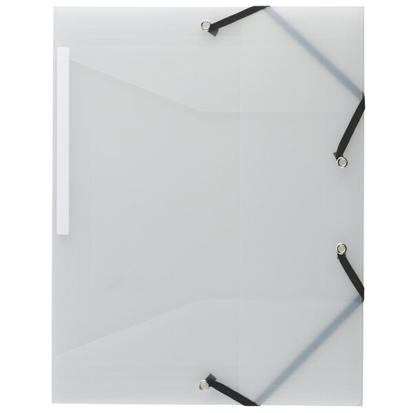 Chemise à élastique 3 rabats exacompta 24 x 32 cm translucide - lot de 10