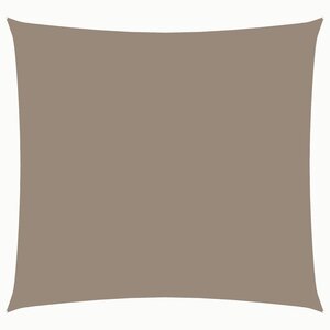 vidaXL Voile de parasol tissu oxford carré 4x4 m taupe