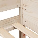 vidaXL Cadre de lit sans matelas 90x200 cm bois de pin massif