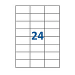 Lot de 200 Planches étiquettes autocollantes pour Timbres sur feuille A4 : 70 x 37 mm (24 étiquettes par feuille)