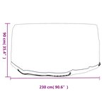 vidaXL Housses pour meubles de jardin 2 Pièces 10 œillets Ø230x90 cm rond