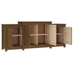 vidaXL Buffet Marron miel 164x37x68 cm Bois massif de pin