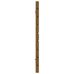 vidaXL Tête de lit murale Marron miel 206x3x63 cm Bois massif de pin
