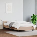 vidaXL Cadre de lit avec tête de lit Cappuccino 80x200 cm Similicuir
