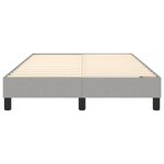 vidaXL Cadre de lit Gris clair 120x200 cm Tissu