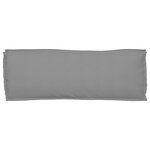 vidaXL Coussin de palette pour banc gris 110x40x8 cm en tissu Oxford