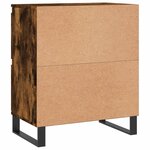vidaXL Buffets 2 Pièces chêne fumé bois d'ingénierie