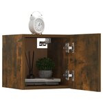 vidaXL Meubles TV muraux 4 Pièces Chêne fumé 30 5x30x30 cm
