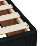 vidaXL Cadre de lit Noir 90x200 cm Tissu