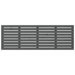 vidaXL Tête de lit murale Gris 206x3x63 cm Bois massif de pin