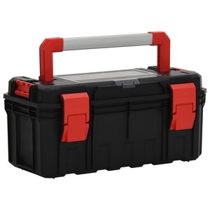 vidaXL Boîte à outils Noir et rouge 55x28x26 5 cm
