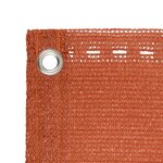 vidaXL Écran de balcon Orange 75x500 cm PEHD